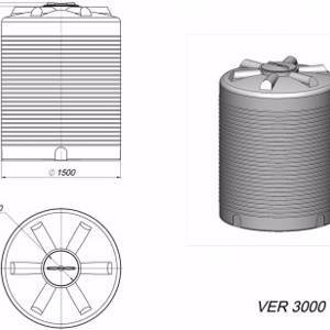 Емкость VER 3000 КАС