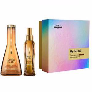 Набор новогодний L'Oreal Professionnel Mythic Oil, шампунь, 250 мл + масло, 100 мл