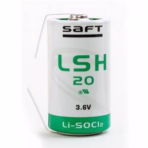 Литиевая батарейка бочонок с лепестковыми выводами Saft D 11000 mAh 3.6V Li-SOCl2 Battery [ по 1 шт ]