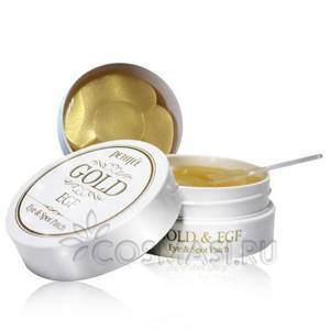 Патчи для кожи вокруг глаз гидрогелевые с золотом и egf Petitfee Gold & Egf Eye & Spot Patch