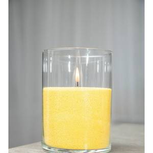 Насыпная свеча "Цилиндр 15 см", жёлтая "Жёлтый"