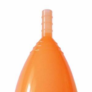 Оранжевая менструальная чашечка "эконом" без мешочка.