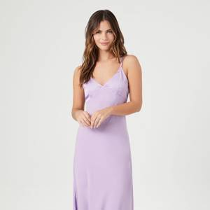 Strappy Satin Cami Midi Dress