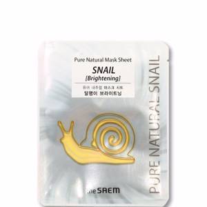 [THESAEM_Sample] Pure Natural Mask Sheet Samples - 3pcs No.Snail Brightening