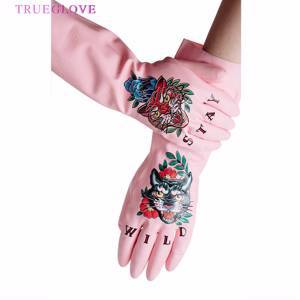 Нитриловые перчатки Trueglove розовые “Stay Wild”