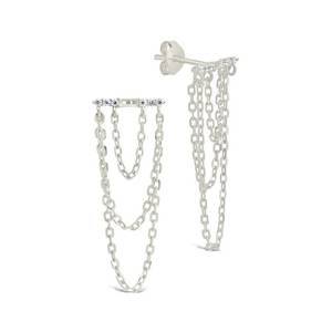 phoebe cz chain drop studs