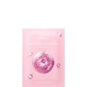 Укрепляющая маска с коллагеном для сияния кожи JMsolution Pure Fish Collagen Pink Mask 30 мл