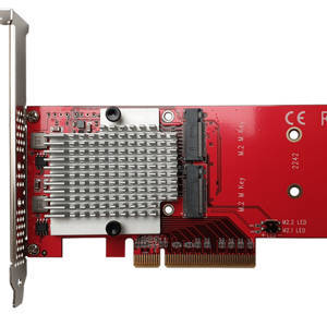 Адаптер DT-130 для 2x M.2 M-Type SSD в PCIe 3 x8