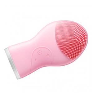 KL2D36-203 Electric Face Cleaner Brush Silicone Waterproof Ultrasonic Pore Clean Instrument Spa Massager - Pink