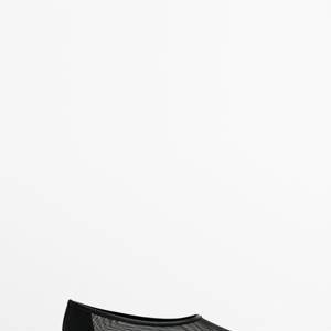 Mesh ballet flats