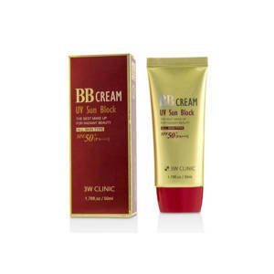 3W Clinic BB Cream UV Sun Block Солнцезащитный ВВ крем