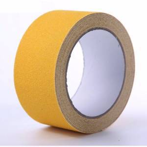 Самоклеящаяся антискользящая лента Anti Slip Tape крупной зернистости (60 grit). Цвет: Желтый