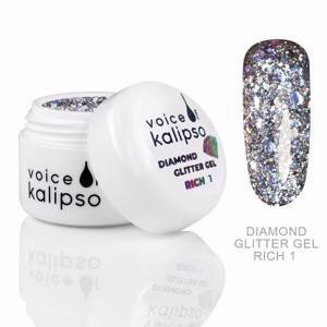 ГЛИТТЕР-ГЕЛЬ DIAMOND  GLITTER GEL RICH 1  VOICE OF KALIPSO