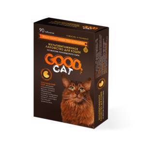 Good Cat Мультивитаминное лакомcтво для кошек всех пород со вкусом "ГОЛЛАНДСКОГО СЫРА"