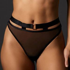 Trinity High-Waist Thong Black