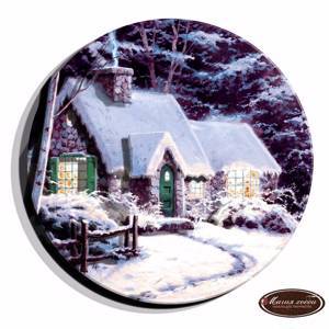РТ130117 – папертоль “Зима миниатюра в круге”.