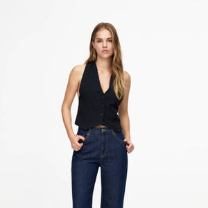 Straight-Leg-Jeans mit hohem Bund, pullandbear