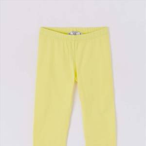 Plain 3/4 leggings Yellow lemon