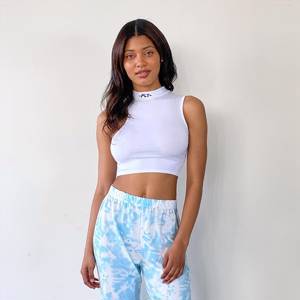 Tall Baby Blue Tie Dye Cuffed Hem Joggers