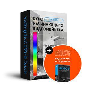 Курс начинающего видеомейкера: От съемки на дрон до монтажа и цветокоррекции