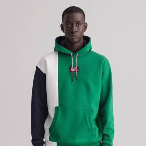 Gant Erkek Yeşil Relaxed Fit Kapüşonlu Logolu Sweatshirt