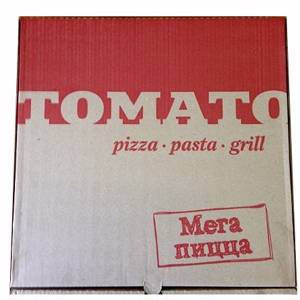 Картонная коробка для пиццы под заказ бурый