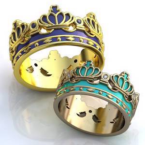 Мужское обручальное кольцо "Браслет" с бриллиантами O410М