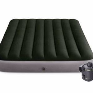 Двуспальный надувной матрас с насосом на батарейках Prestige Downy AirBed