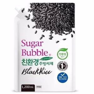 Экологичное средство для мытья посуды Чёрный рис Sugar Bubble Black Rice