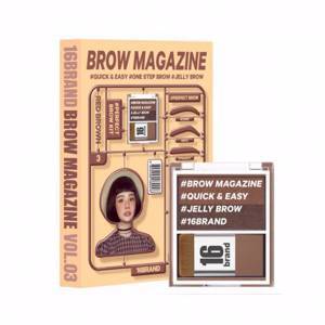 16 Brand Brow Magazine Eyebrow Palettes Red Brown 3.6g - Тени для бровей 3.6г