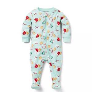 Baby Good Night Footed Pajamas In Sweet Holiday Dreams