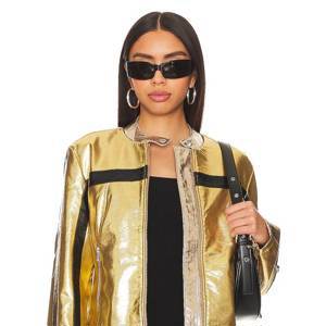 x REVOLVE FAST LANE METALLIC Faux Leather Jacket
                    
                    Free People