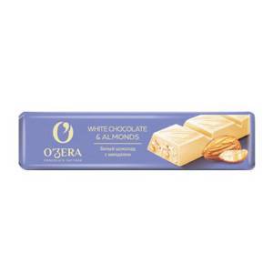 «O'Zera», шоколадный батончик White & Almonds, 45 г (упаковка 30 шт)