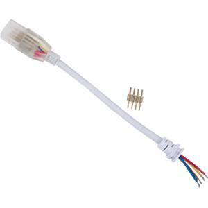 Ecola LED strip 220V connector кабель RGB 150мм с муфтой и разъемом IP68 для ленты RGB 14x7