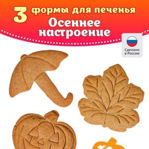 НОВИНКА! «Набор форм для печенья 3 в 1 «Осеннее настроение»»