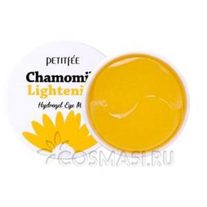 Осветляющие гидрогелевые патчи с экстрактом ромашки Petitfee Chamomile Lightening Hydrogel Eye Patch