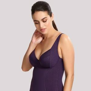 Riviero Balconette Swimsuit Aubergine